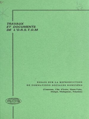 cover image of Essais sur la reproduction de formations sociales dominées